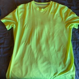 Nike Dri-Fit T Shirt neon yellow (with stripes)